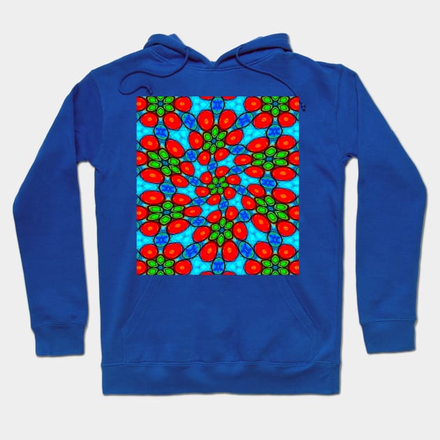 Colorful Paper Flower Hoodie by PatternFlower